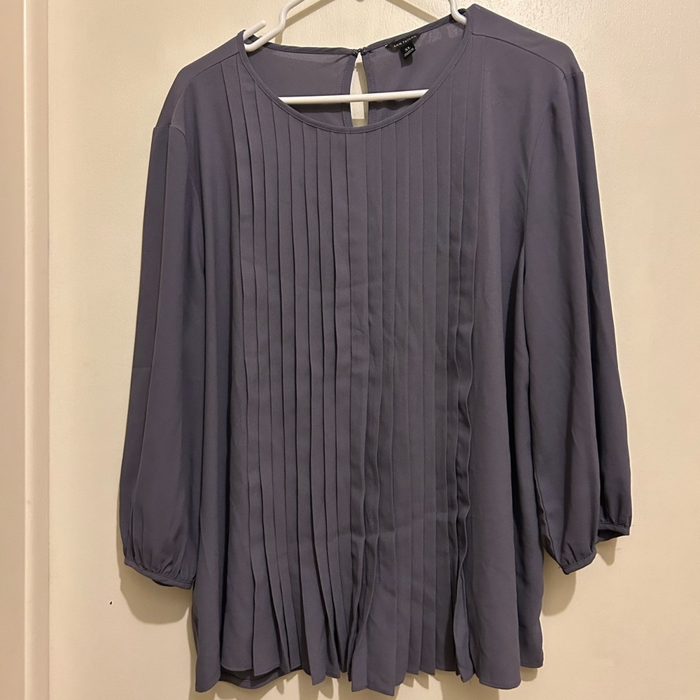 Ann Taylor  Pleated Blouse